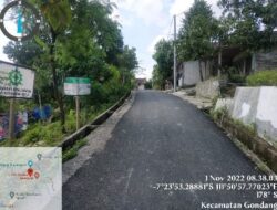 Kades Gondang Selesaikan Jalan Aspal BKKD 2022 Tahap l