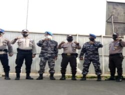 Polairud Polres Subang & TNI AL, Giat Patroli Darat di Pelabuhan Patimban
