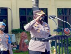 Kapolres Subang Pimpin Upacara Kenaikan Pangkat