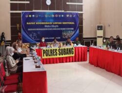 Kapolres Subang & Forkompimda Rakor Lintas Sektoral
