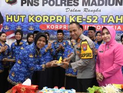 ASN Polres Madiun Kota Gelar Tasyakuran HUT Korpri Ke-52