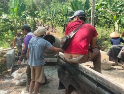 Wali Murid di Tanggamus Patungan Buat Cor Jalan ke Sekolah, Pemerintahnya Kemana ??